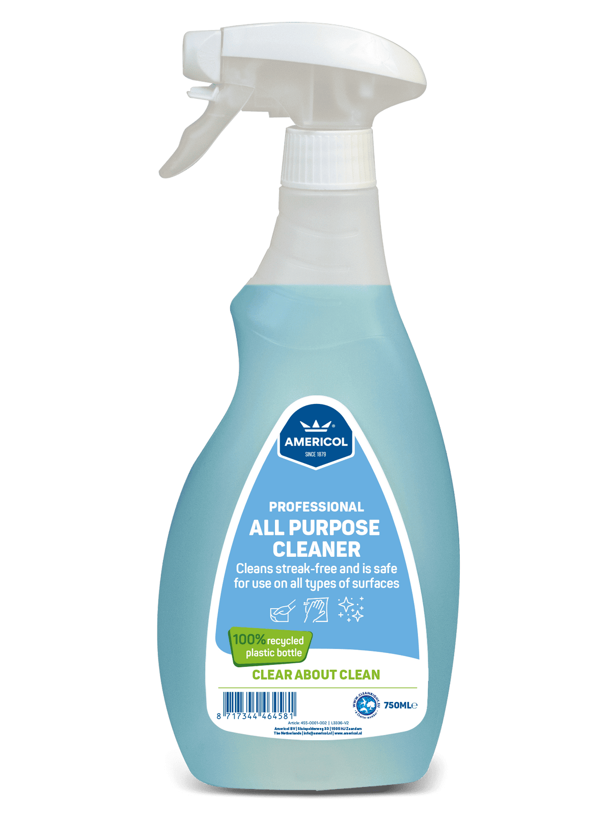 Americol All-Purpose Cleaner 750ml – Streak-Free Multi-Surface Cleaner